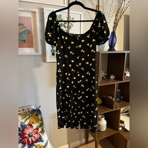 F21 Lemon Print Dress